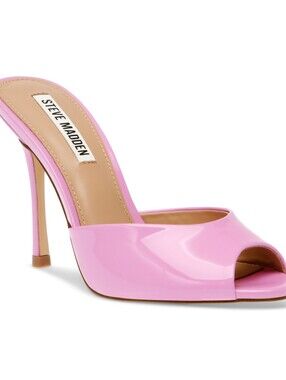 STEVE MADDEN

Women's Priya Stiletto Mule Dress Sandals In Pink Patent